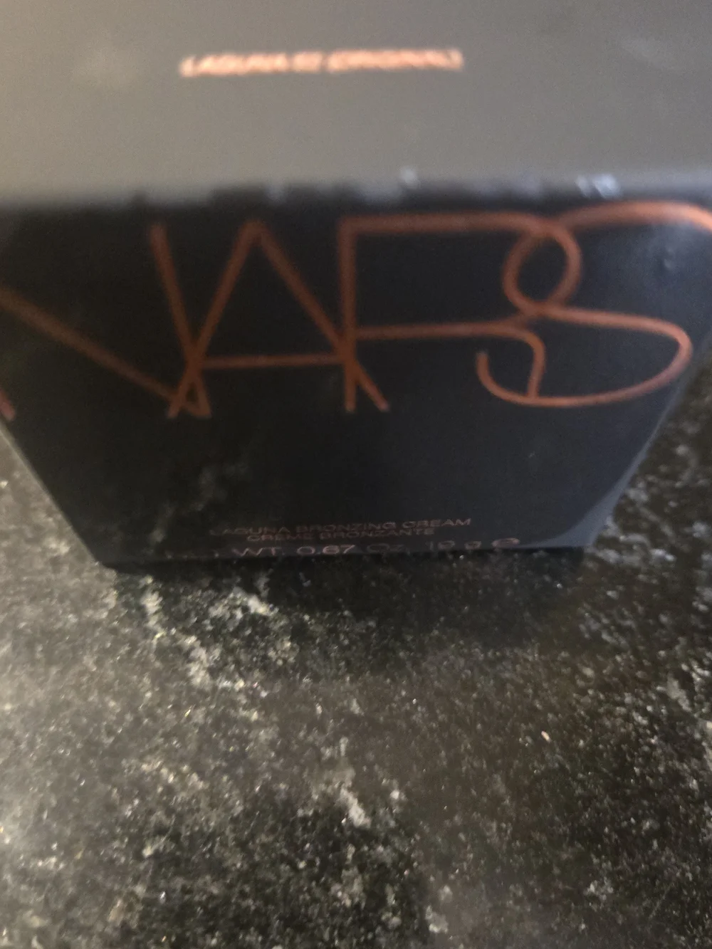NARS Laguna Bronzing Cream - Black Compact with Copper Lettering Color Laguna 02